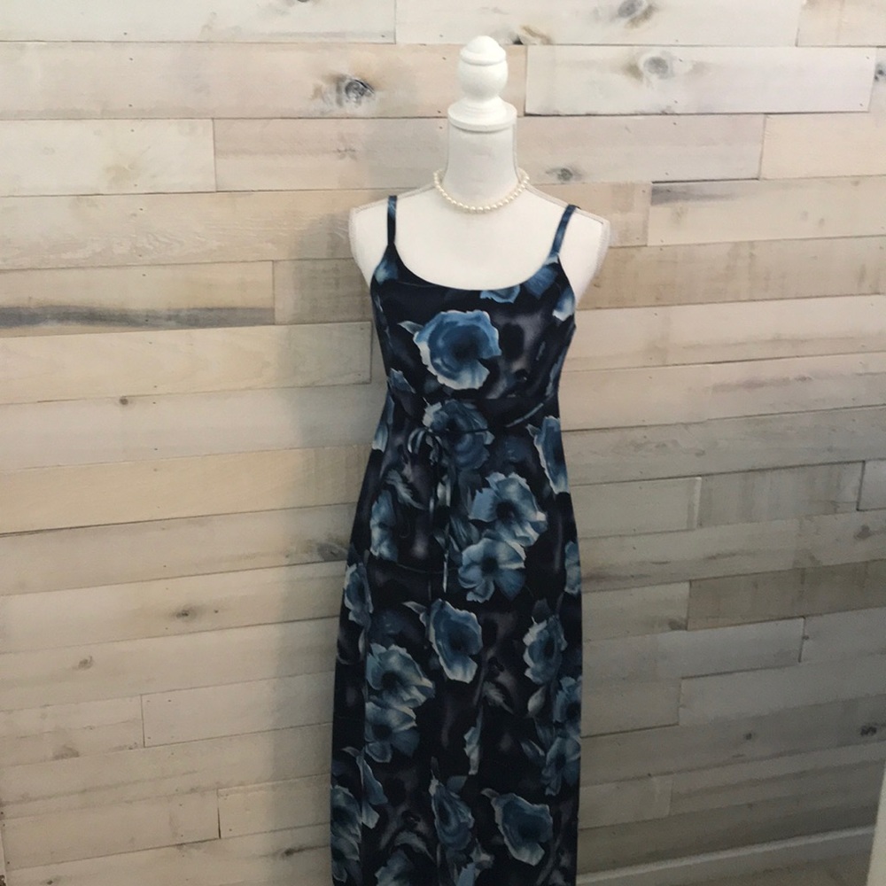 ⚜️ DBY Size 5 Long Blue Maxi Dress